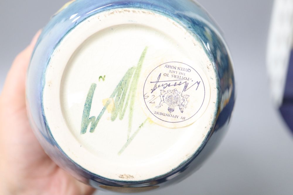 A Moorcroft ginger jar and cover, height 16cm